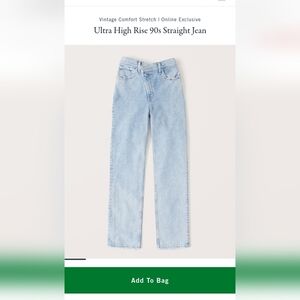 Ultra 90s high ride straight jeans